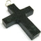 CRYSTALMIRACLE Beautiful Black Tourmaline Gemstone Single Cross Pendant, Healing Fashion Jewelry Gift for Men Women