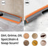 TreeLen Rubber Broom - Carpet Rake Pet Hair Remover with Squeegee Extension for Cleaning Floors