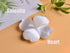 AMOYSTONE Selenite Crystal Hearts of Palm, 2PCS Worry Stone Crystal and Healing Stones for Home Decoration
