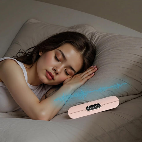wkao 10 Wireless Bone Conduction Pillow Speaker, Sleep Sound Machine With Soothing Sounds, Compact Music Box