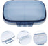 HONITANO 7-Compartment Weekly Portable Pill Organizer Waterproof Medicine Case Large Capacity Travel Container