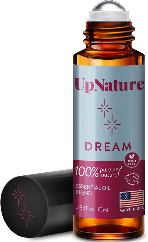 UpNature Dream Sleep Essential Oil Roll On – Natural Lavender, Chamomile Aromatherapy Sleeping Blend