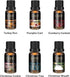 Set, 6x10mL, Christmas Essential Oils Gift for Home, for Diffuser, CAKKI Premium Grade Fragrance Oils with Christmas