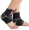 Adjustable Ankle Support Brace, Breathable Nylon Material, Super Elastic and Comfortable, 1 Size Fits All, Gray (1 Pair)