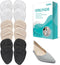 Kefee Metatarsal Pads - 12 pcs Soft Forefoot Pads, High Heel Inserts, Shoe Filler for Too Big Shoes Women, Beige,