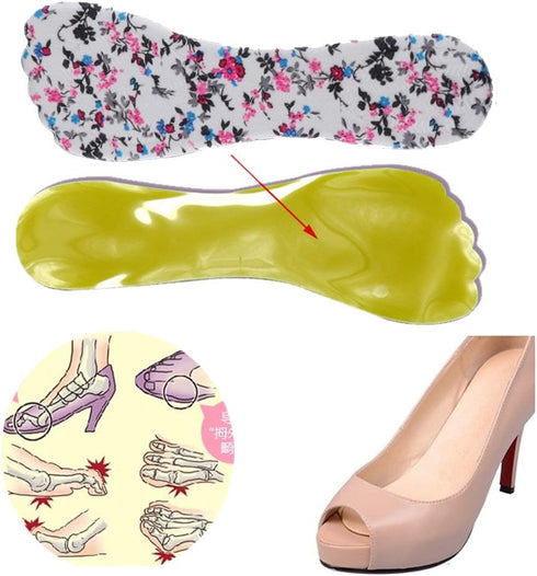 Bringsine Velvety Insole Gel Shoe Insoles for Women - 3/4 Pain Relief Inserts for High Heels, Comfortable Heel Pain