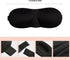 Eye Masks for Sleep,Sleep Masks for Women,2pcs Sleep Mask with 3D Contoured Interior Design,Eye Mask for Pressure-Free Comfor (1BLACK)