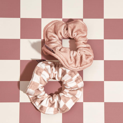 Kitsch Towel Scrunchie - Ultra Soft Microfiber Hair Ties for Women, Large Scrunchies for Wet Hair, 2 pc (Terracotta