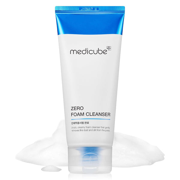 Medicube Zero Foam Cleanser for Sensitive Skin - Korean Skincare, Sebum Control, Moisture Balance, Pore Minimization