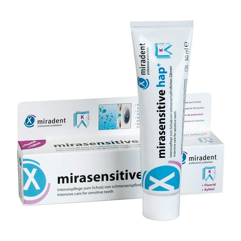 Mirasensitive hap+ Toothpaste for Sensitive Teeth 50ml Tube by Miradent