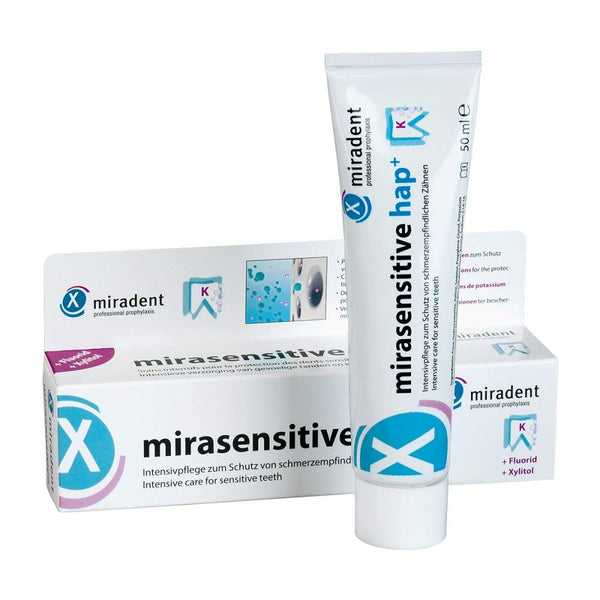 Mirasensitive hap+ Toothpaste for Sensitive Teeth 50ml Tube by Miradent
