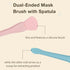 4PCS Silicone Face Mask Applicator Set, Dual-Ended Facial Mask Brush with Spatula for Mud and Clay