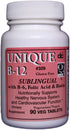Unique B-12 Sublingual B Vitamins, 90 Vegi Caps