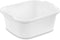 Tribello Plastic Wash Tub Dishpan, 12 Quarts Heavy Duty Basin for Soaking Feet, Laundry, and Storage Cleaning