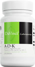 DAVINCI Labs ADK - 30 Capsules, Supports Bone, Heart & Immune Health with Vitamins A, D3 & K2 (MK-7)