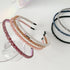 Ruihfas 6Pcs Bling Bling Double Rows Crystal Rhinestone Headband, Thin Hair Hoop for Women and Girls