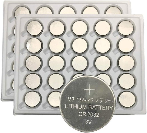 CR2032 3V 2032 Lithium Button Cell Battery, 50 Count