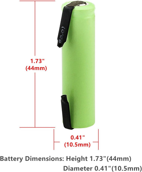 Kastar 2-Pack Battery Replacement for Waterpik Sensonic Toothbrush, Electric Shavers, Razors, Telecoms & More
