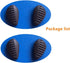 BEHLINE Eyeglasses Nose Pads, 2 Pairs Soft Silicone Push-in Replacement for Glasses and Sunglasses (Black)