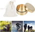 Round Storage Box Pill Case, Outdoor Waterproof Brass Container, Leakproof Mini Accessories for Travel