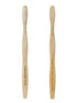 Brush with Bamboo Toothbrush with Plant-Based Bristles, 4 Pack