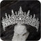 SWEETV Crystal Wedding Tiara for Women, Rhinestone Crown Headband, Royal Princess Hair Accessories for Prom Birthday