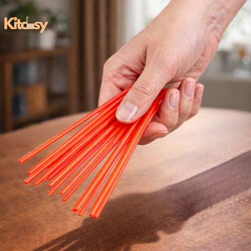 Kitchsy 8-Inch 1000 Pack (1000) Compostable Coffee Red Stirrer Sticks Eco-Friendly Biodegradable Beverage & Cocktail
