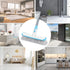 Scrub Brush Floor Brush with Long Handle, 2 in 1 Deck Brush Floor Scrubber for Bathroom, Kitchen, Tub, Carpet