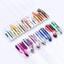 SILPECWEE 10 Rolls Gold Rose Gold Flakes, Metallic Nail Transfer Foils for Nail Art Stickers