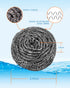 12Pcs Steel Wool Scrubber Pads for Cleaning Dishes, Pots, Ovens, Grills, Stainless Steel Scrubbers, 12 Pack