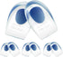 Gel Silicone Heel Cups - 3 Pair Heel Lifts for Achilles Tendonitis, Plantar Fasciitis, Sore Heel, Foot Pain Relief