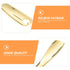 3pcs Makeup Spatula - Small Alloy Face Cream Spoon for Reusable Mask Scoop and Beauty Tools (Golden)