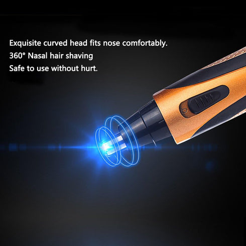 Semme Nose Hair Trimmer - 4-in-1 Rechargeable Cordless Waterproof for Men and Women, with Gift Washing Brush