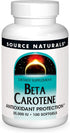 Source Naturals Beta Carotene 25000 iu Antioxidant Protection, 100 Softgels, Converted By Body To Vitamin A