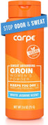 Carpe Sweat Absorbing Talc-Free Body Powder for Women, Anti-Chafing and Safe for