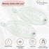 Parcelona French Effortless Mini Clear Clips, Pack of 2 Celluloid Clips for Thick Hair Ponytail Holder for Women