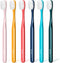 Extra Soft Manual Toothbrush Pack, 6 Count, Deep Cleaning Flossing Toothbrushes for