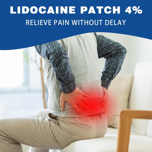 4% Lidocaine Pain Relief Patches, 15 Count Maximum Strength Numbing Gel Patch for Aches and Pains