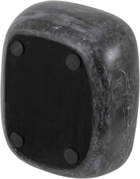 MyGift Modern Black Resin Double Sponge Holder with Marble Pattern for Kitchen Sink