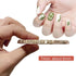 Nail Art Palette Resin, Mixed Color Nail Painting Display Board with Gilded Edge for Makeup (White)