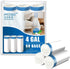 FORID Small Drawstring Trash Bags, 4 Gallon Plastic Garbage Bags, 60 Count, White Unscented Can Liners for Bathroom