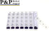 Weekly AM/PM Pill Box Organizer by P&P MEDICAL SURGICAL, Portable Travel Prescription & Medication Case (7-Day /