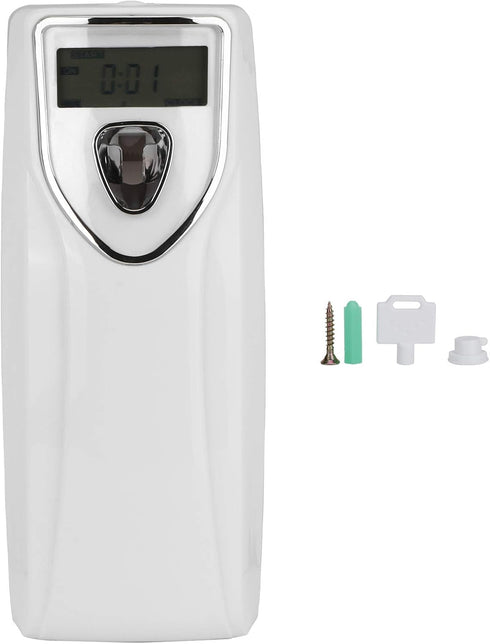 Automatic Air Freshener Dispenser, Wall Mount Fragrance Dispenser with Timer, White Perfume Sprayer Machine
