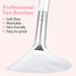 Patelai 14 Pieces Fan Brushes Applicator, Mask Brushes for Facial Makeup Tools (White)