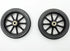 Rollator 6 Inch Wheels, Replacement Solid Wheel, 6" Caster Wheel, Universal Parts Set of 2, Black