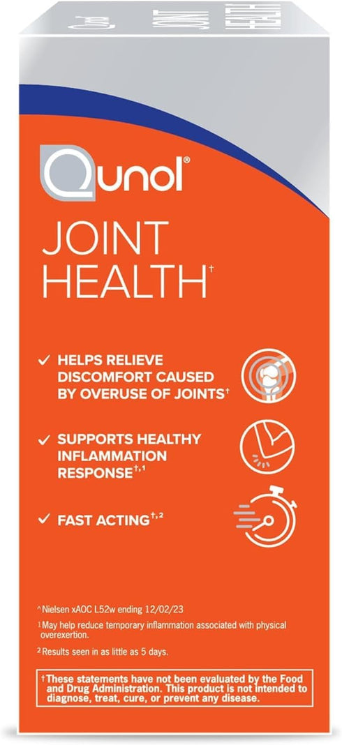 Qunol 5-in-1 Joint Support Supplement - Fast Acting One Pill Dose for Healthy Inflammation Response, 60 Count