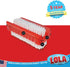 LOLA Products Hand & Nail Brush, 2 Sided - Soft & Stiff, long-Lasting, Comfortable No-Slip Grip, Cleans Hands & Fingernails, Red- 3 Pack