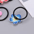 ifundom Hawaiian Flower Hair Ties, 12PCS Plumeria Soft Ceramic Hair Rings for Women Girls