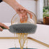 EZ Kitchen Dish Squeegee with Silicone Food Strainer, Non-Slip Scrapers for Pots, Pans, Bowls, Countertops (2-Pack,
