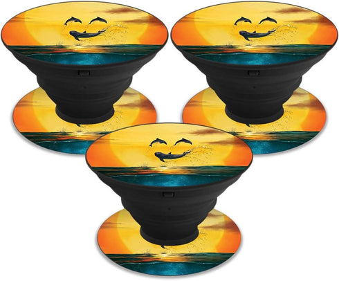 MightySkins Skin - Dolphin Smiley for PopSocket | Unique Vinyl Decal Wrap Cover | Easy to Apply & Remove | Made in USA